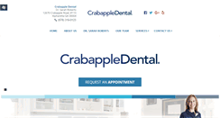 Desktop Screenshot of crabappledental.com