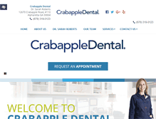 Tablet Screenshot of crabappledental.com